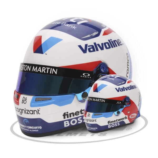 Fernando Alonso Monaco 2024 Mini Helmet