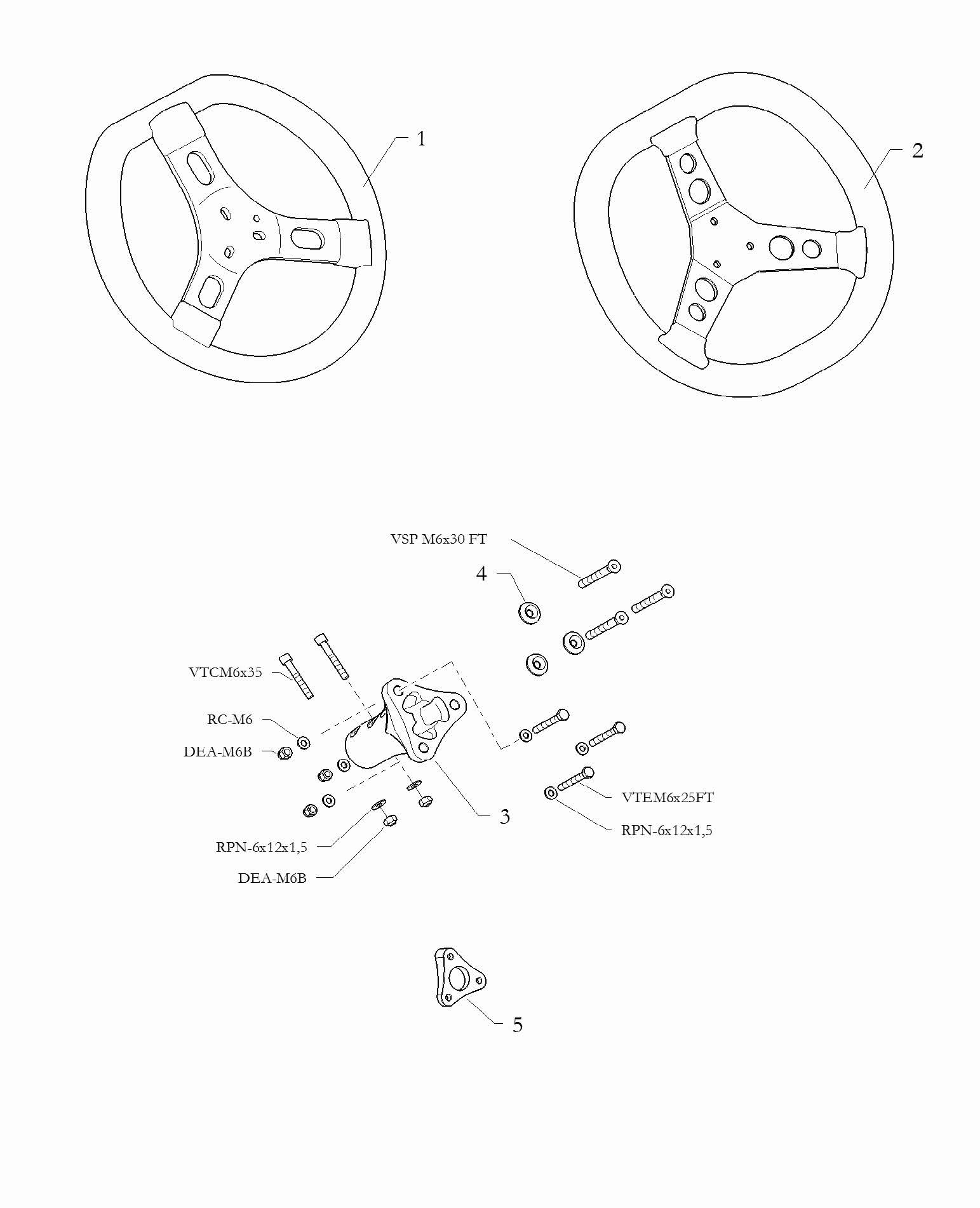 Steering Wheels + Clutch Lever