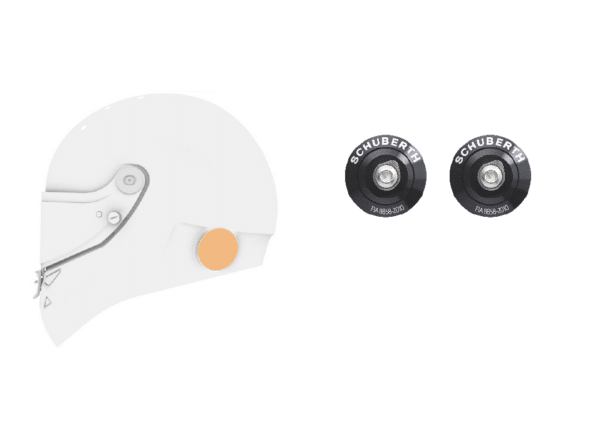 Schuberth SF3ABP/SF4/SP1 HANS Clips