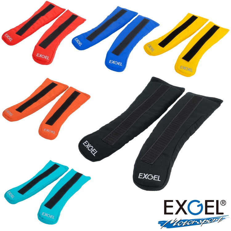 エクスジェル EXGEL シートベルトパッド ブラック HANS01-BK HANSデバイス用 EXGELパッド