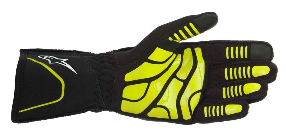 Gants Alpinestars ENGINE GLOVES - Black/Yellow Fluorescent